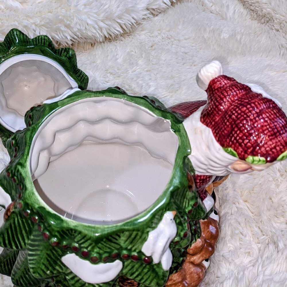 'Winter Enchantment' Santa Christmas Cookie Jar Circa 1999 - Picture 5 of 12